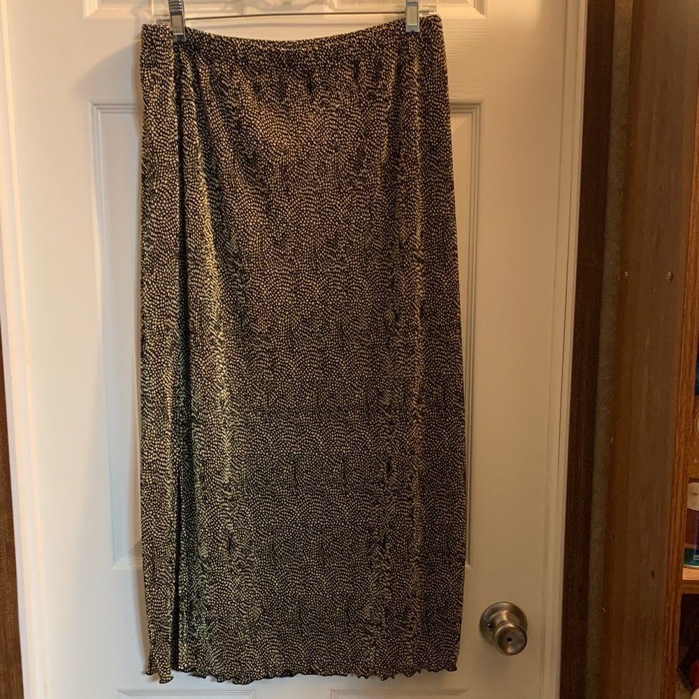 Choices Animal Print Maxi Skirt